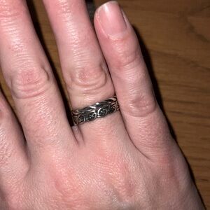 Sterling silver Celtic inspired rings size 7